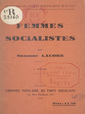 cover image of Femmes socialistes